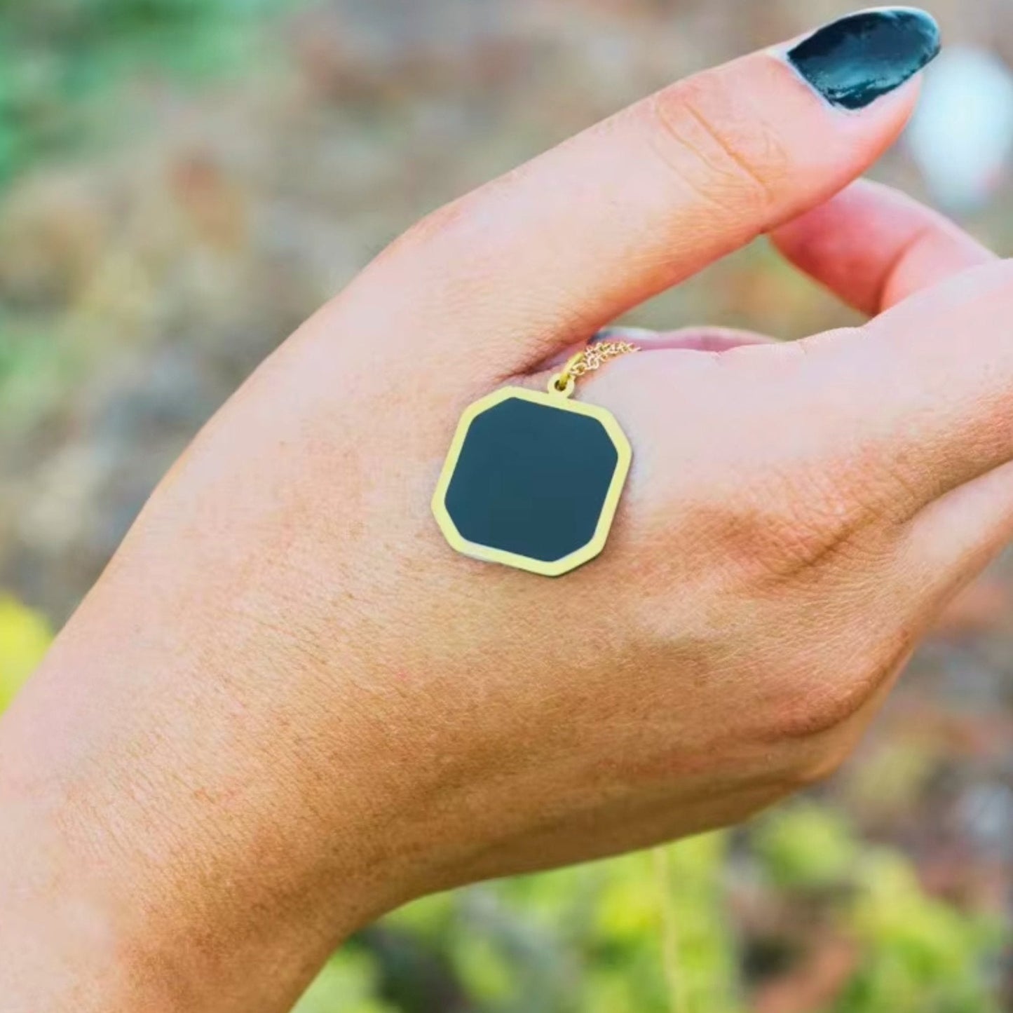 Photo Necklace with Heat Activated Hidden Picture