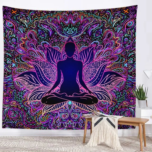 Seven Chakra Meditation Tapestry
