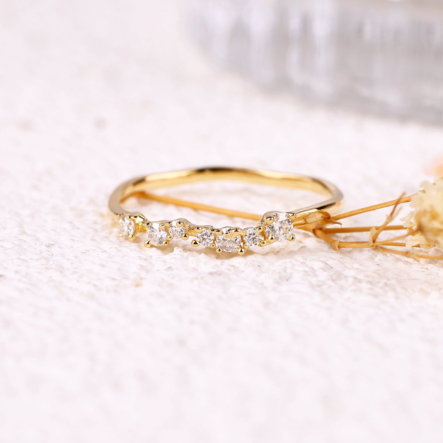 Schimmernder Diamantring