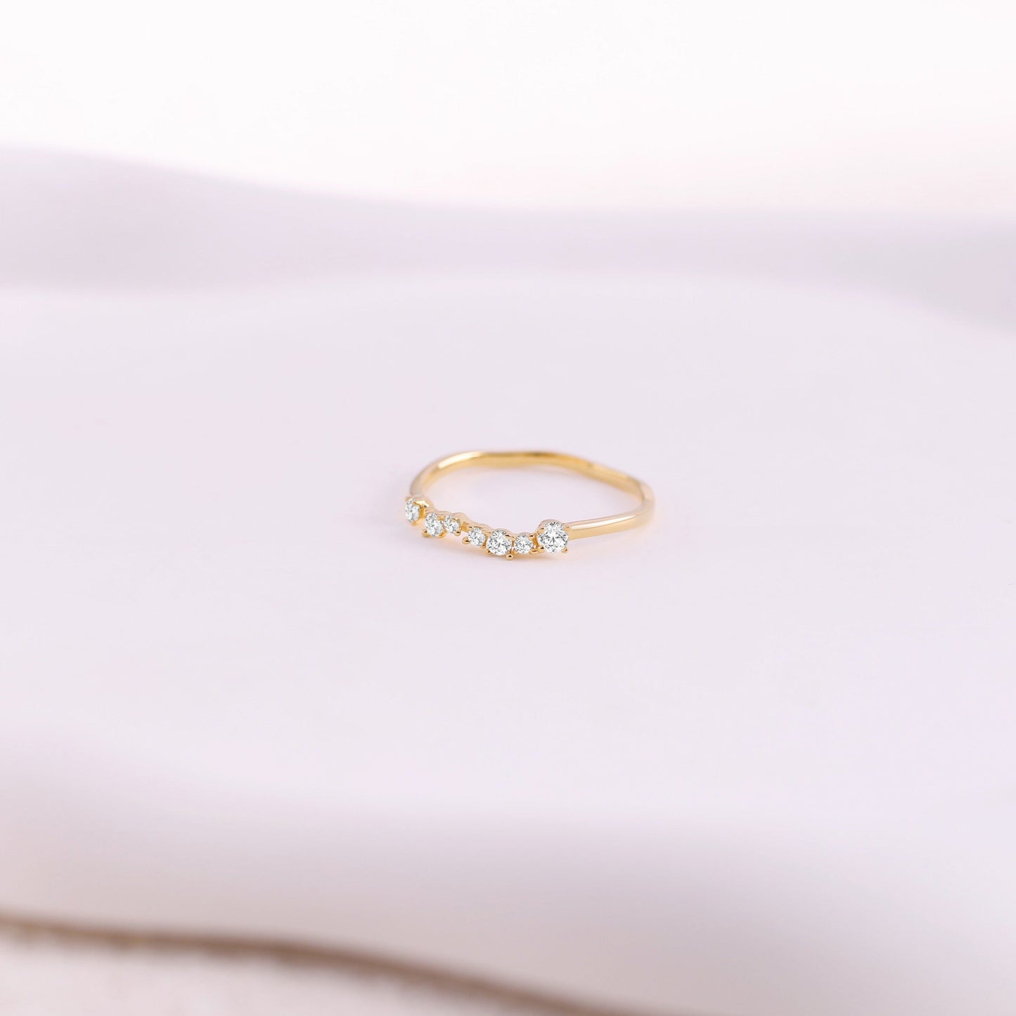 Schimmernder Diamantring