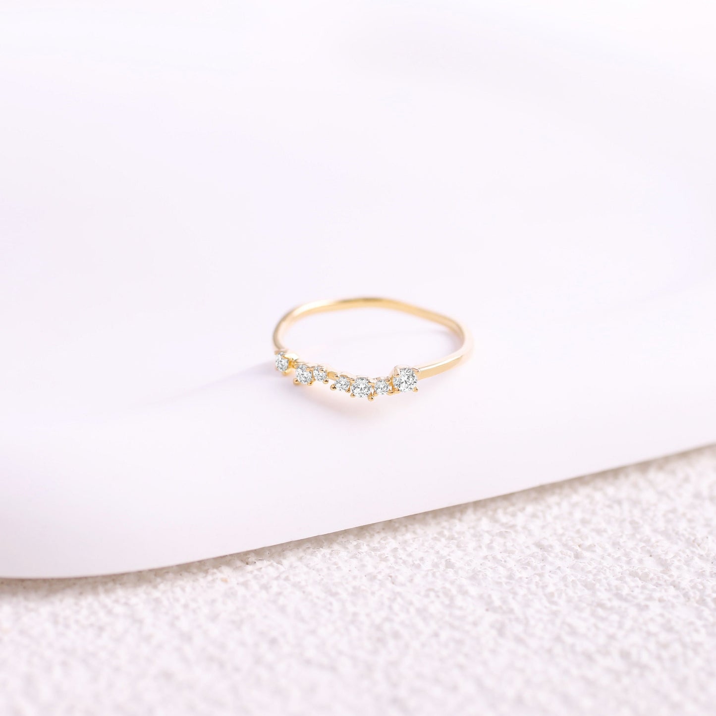 Schimmernder Diamantring