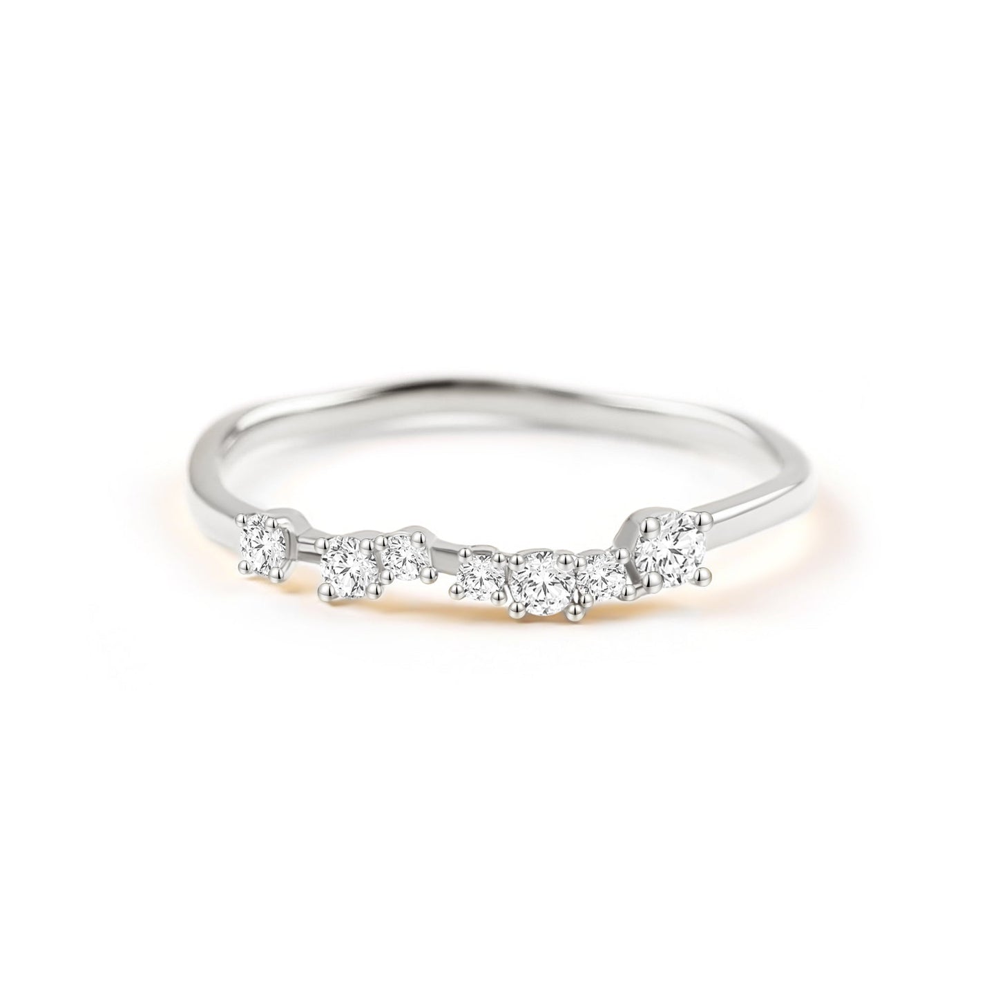 Schimmernder Diamantring