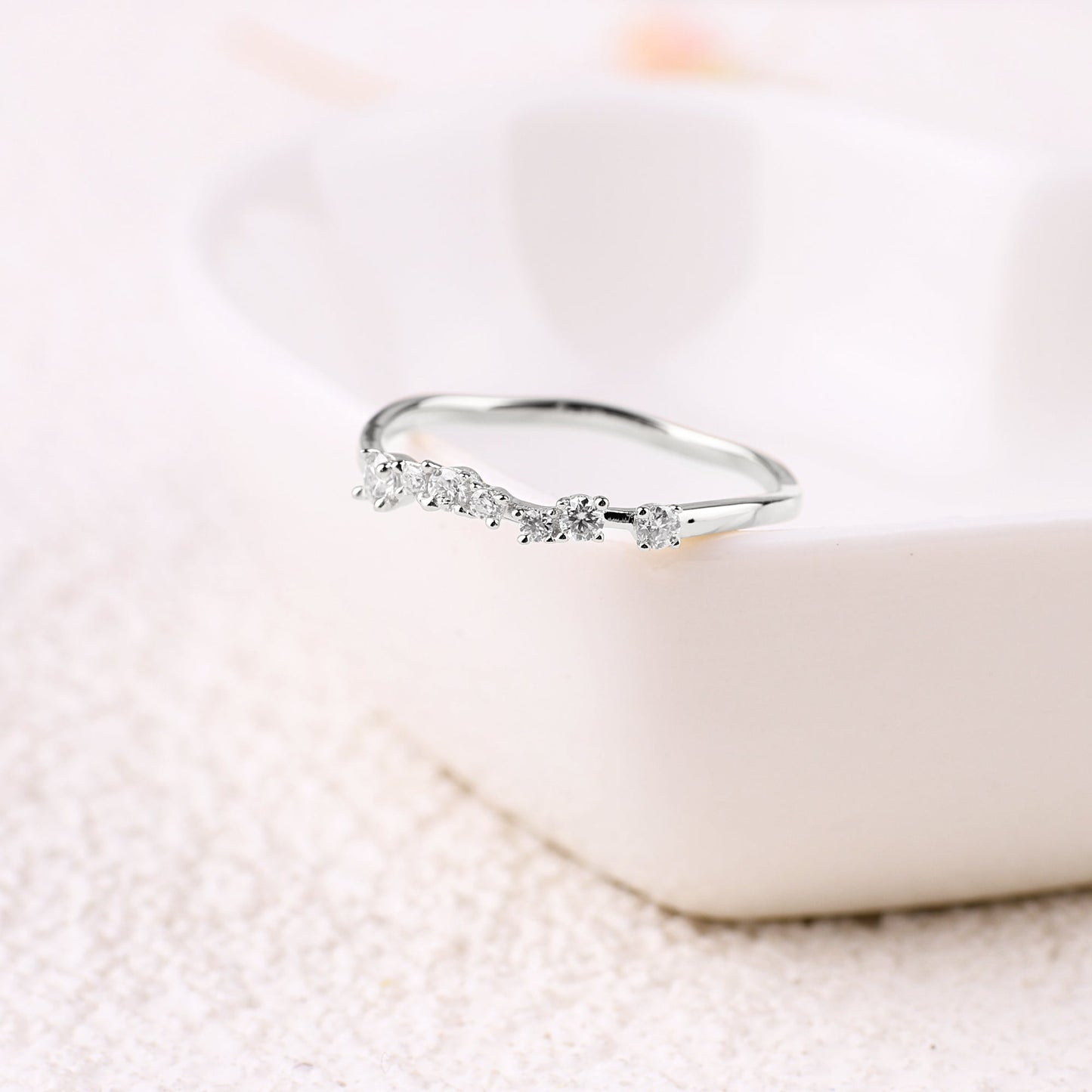 Schimmernder Diamantring