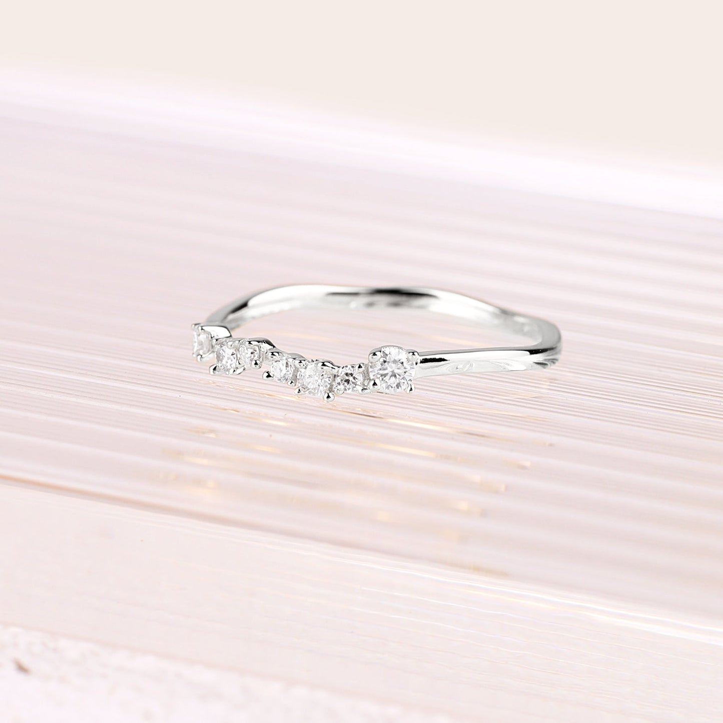 Schimmernder Diamantring
