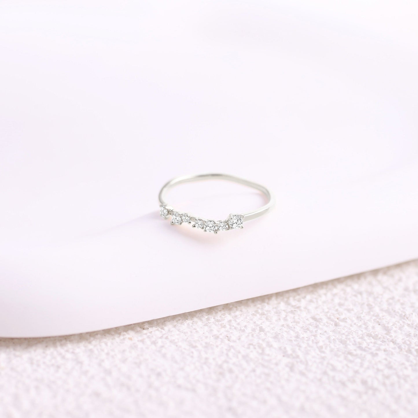 Schimmernder Diamantring