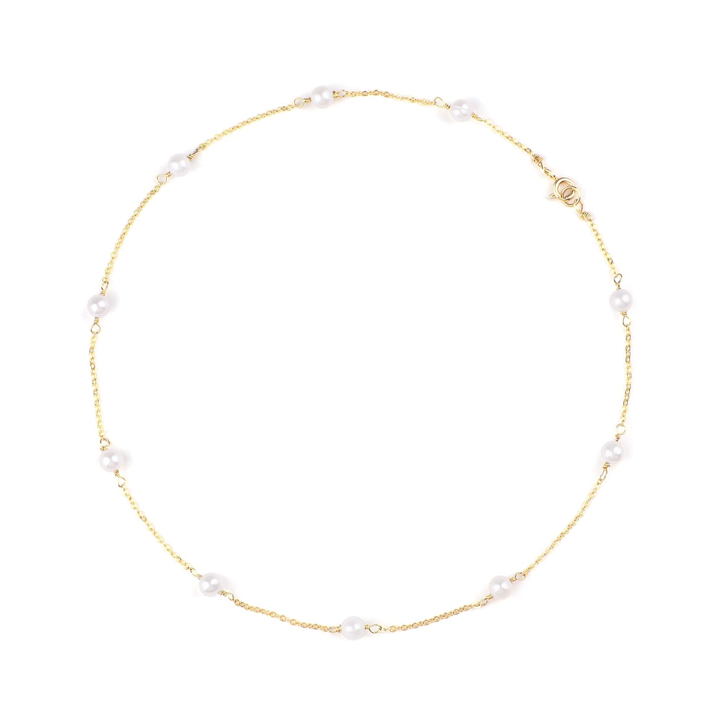 Halsband mit zehn Perlen