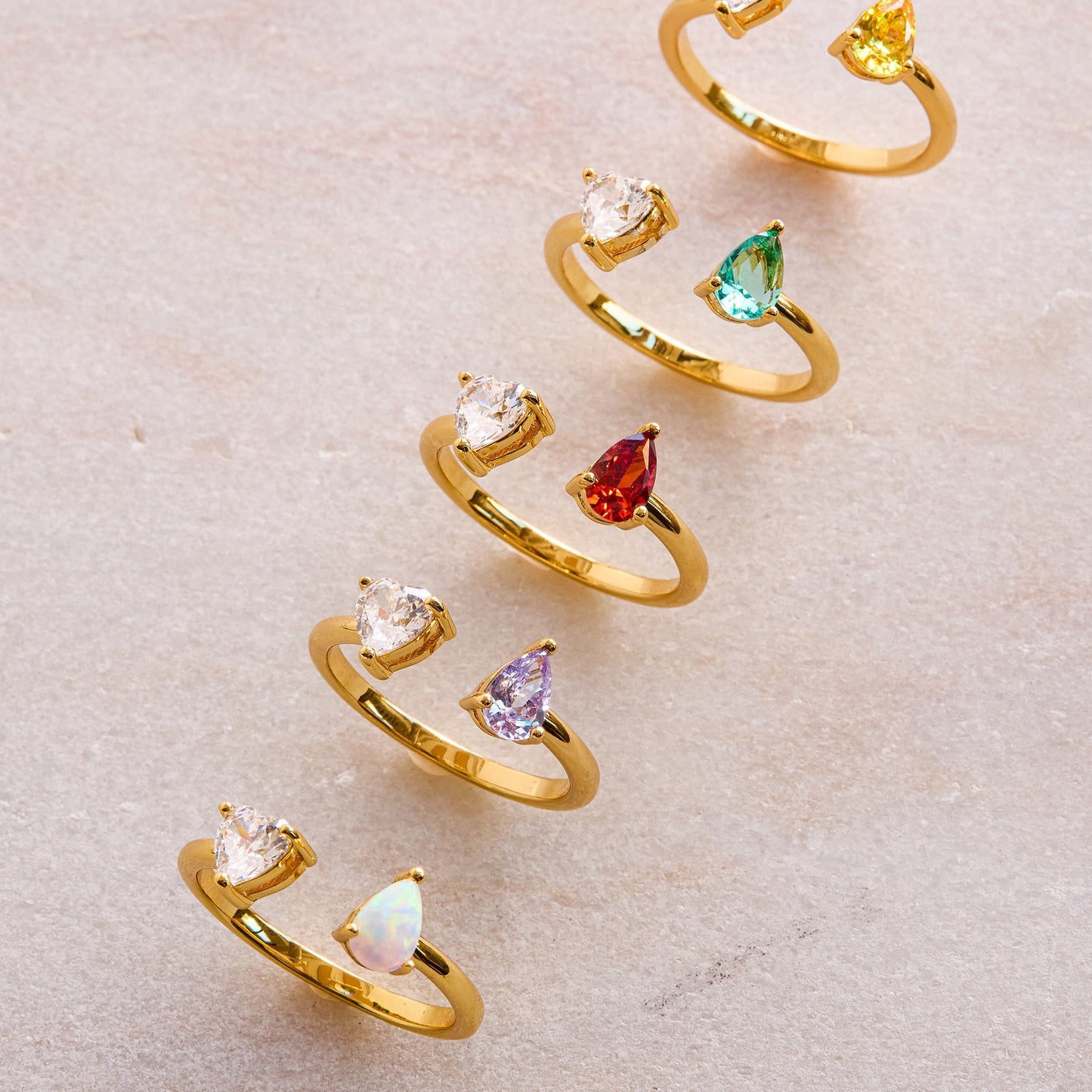 Toi Et Moi Heart Ring