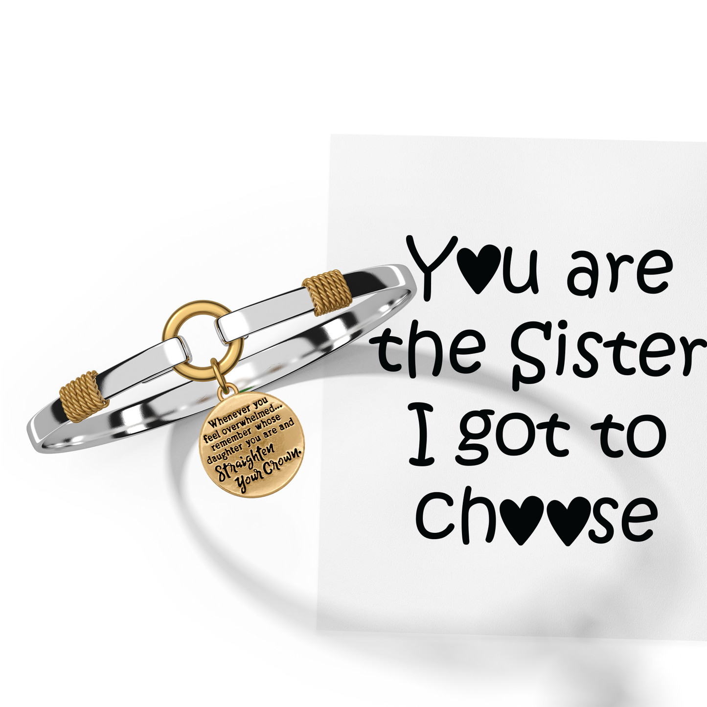 Straighten Your Crown - Two-Tone Charm Bracelet