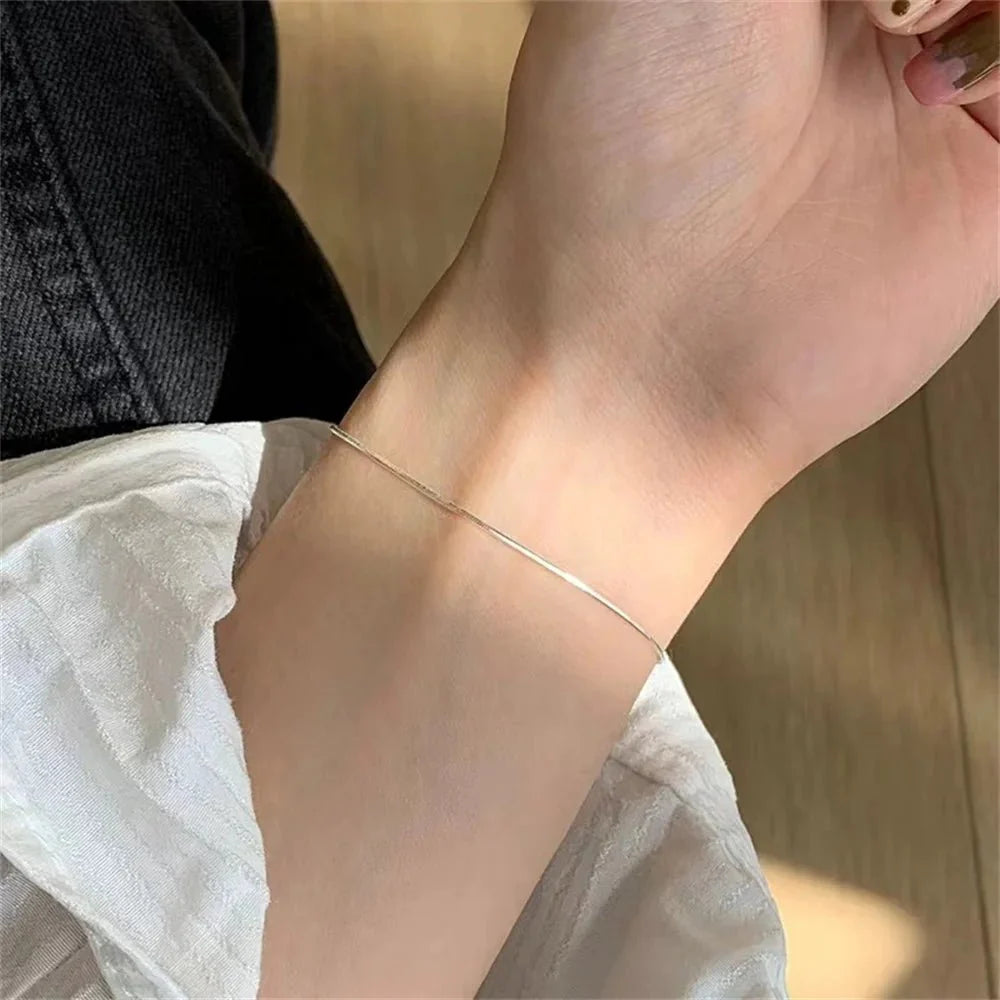 Ultra Dainty Silver & Gold Bracelet