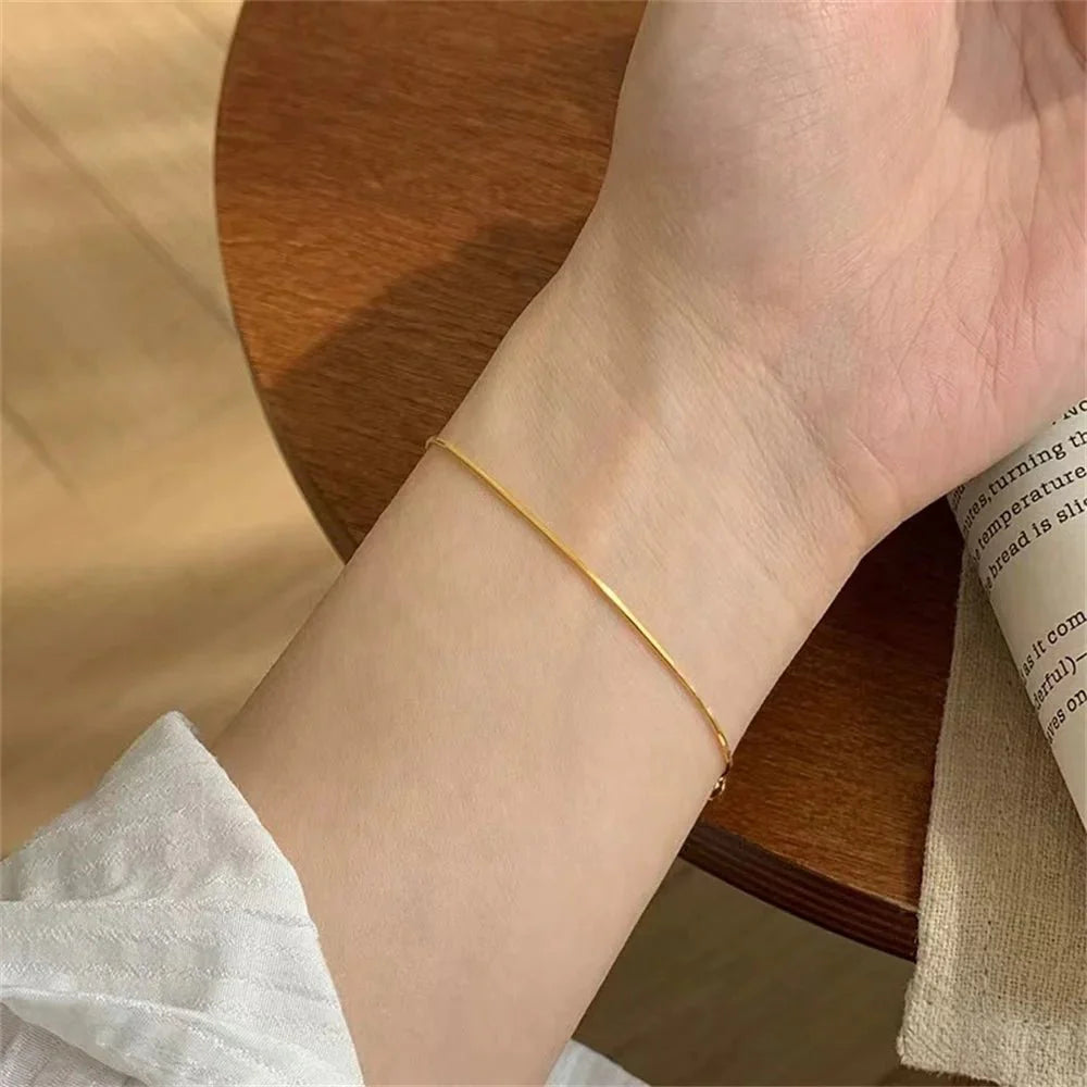 Ultra Dainty Silver & Gold Bracelet