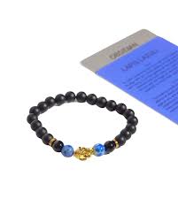 Buddha Stones Black Obsidian Gold Sheen Obsidian Strengthen Bracelet