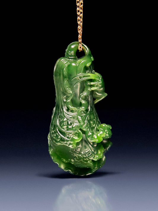 Buddha Stones Blue Enamel Koi Fish Heart Sutra Success Ring: A Cultural Legacy