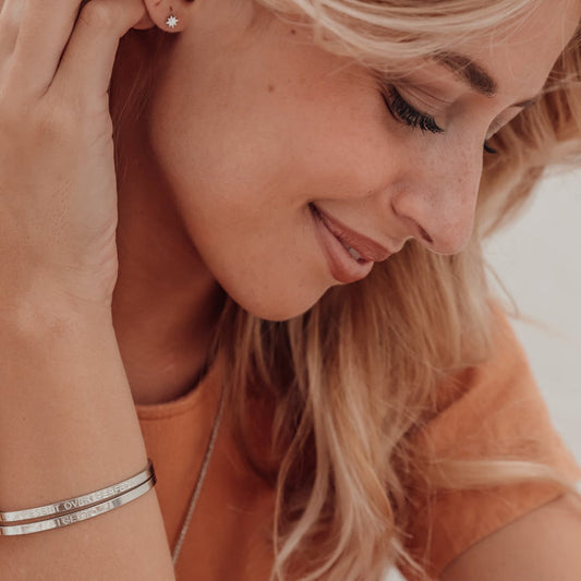 Buddha Stones Chain Design Titanium Steel Balance Leather Braided Buckle Bracelet