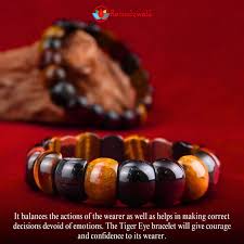 Buddha Stones Colorful Tiger Eye Lotus Multi Circle Elastic Rope Protection Bracelet