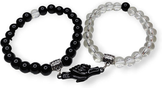 Buddha Stones Fashion Copper Brass Beads Design Couple Bracelet