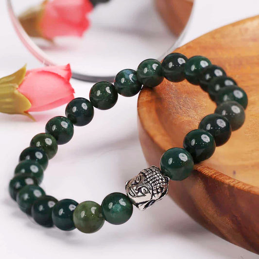 Buddha Stones Five Elements Various Agate Crystal Red Agate Gold Sheen Obsidian Yellow Agate Luck Bracelet