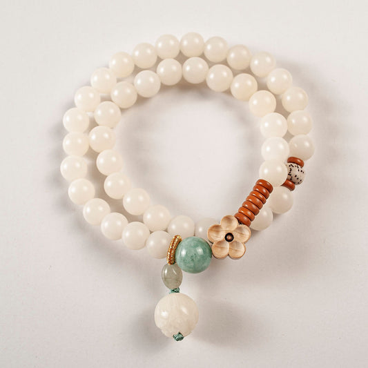 Buddha Stones Five Elements Various Agate Jambhala Luck Bracelet