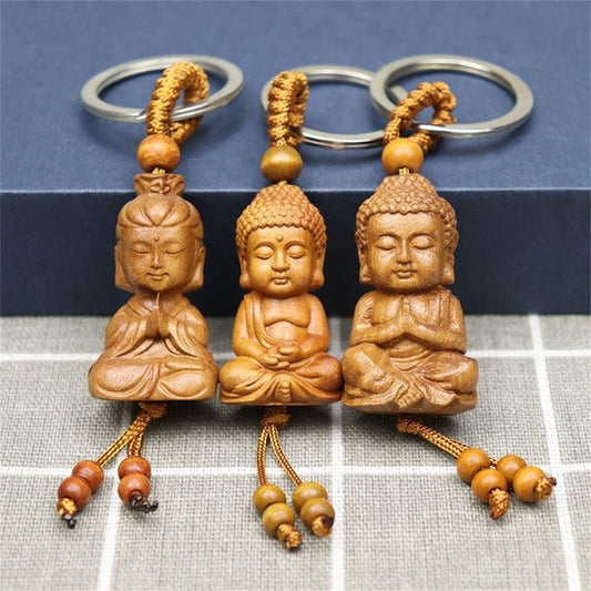 Buddha Stones Fu Character Money Bag Making Money Every Day Fortune Key Chain