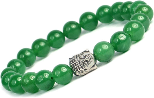Buddha Stones Green Phantom Green Crystal Confidence Bracelet