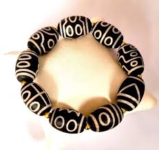 Buddha Stones Handmade Alloy Heart Sutra Protection Strength Rope Bracelet Anklet