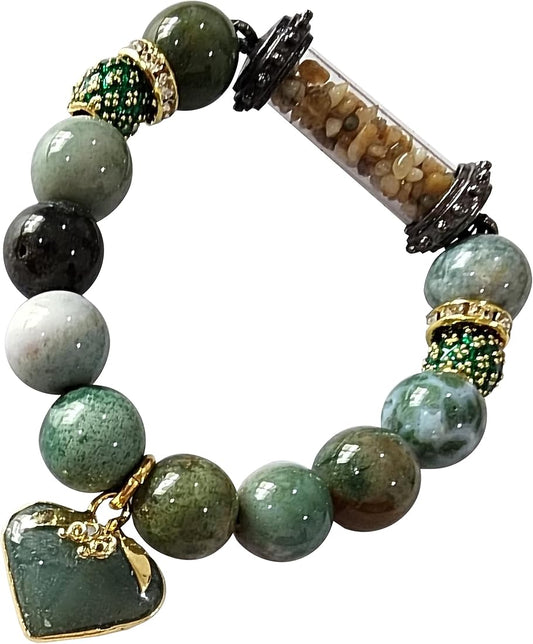 Buddha Stones Hundred Blessings Fu Character Copper Brass Luck Bracelet Bangle