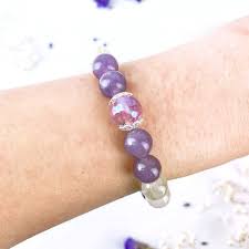 Buddha Stones Lepidolite Inner Peace Bracelet