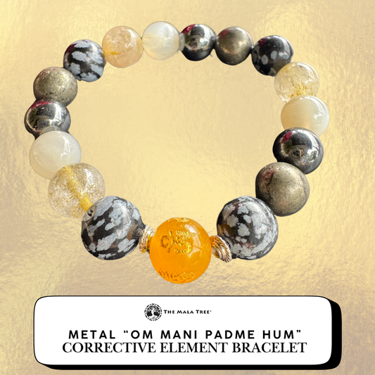 Buddha Stones Natural Black Onyx Om Mani Padme Hum Carved Protection Bracelet