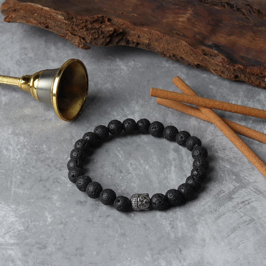 Buddha Stones Natural Citrine Red Agate Green Chalcedony Protection Bracelet