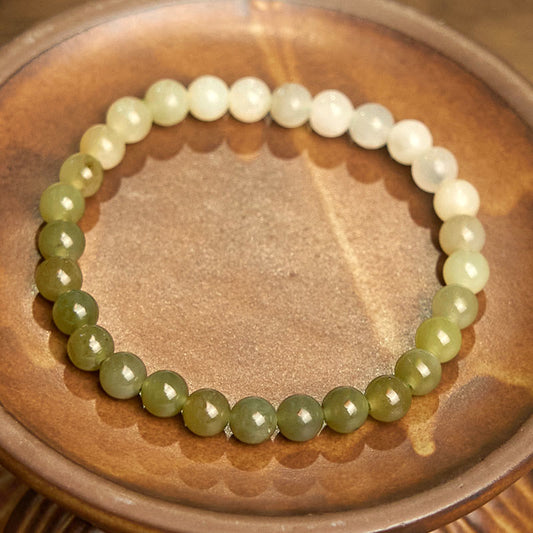 Buddha Stones Natural Hetian Jade Fu Character Fu Brand Rabbit Abundance Bracelet
