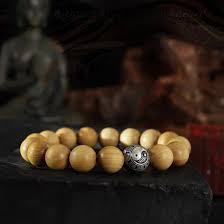 Buddha Stones Natural Peach Wood Bead Ward Off Evil Spirits Braided Bracelet