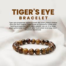 Buddha Stones Natural Tiger Eye Citrine Beads Strength Bracelet
