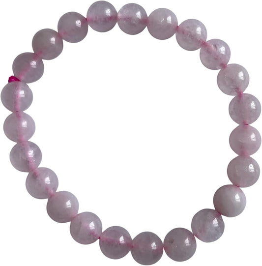 Buddha Stones Pink Crystal Peace Buckle Lucky Flower Love Bracelet Bangle