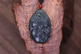 Buddha Stones Tibet Vajra Dorje Pattern Copper Necklace for Inner Peace