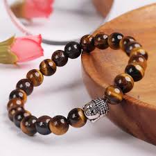 Buddha Stones Tiger Eye Resolve Courage Bracelet