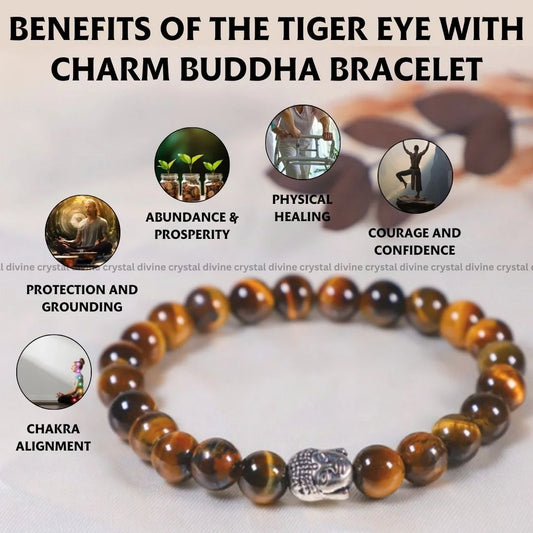 Buddha Stones Tiger Eye Stone Courage Willpower Multi Layer Leather Bracelet