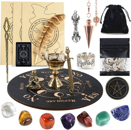 Buddha Stones Wenge Wood Turquoise Stone Protection Calm Necklace Pendant