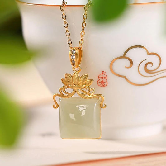 Elegance in Craft: The Natural Hetian Jade Pi Xiu Pendant