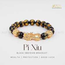 Elevate Your Fortune with Buddha Stones Black Obsidian Bracelet