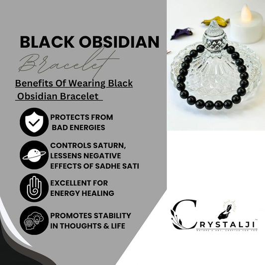Embrace Connection with Natural Obsidian Bracelet Jewelry