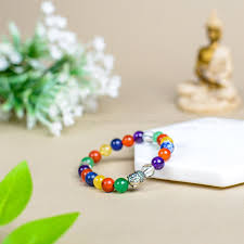 Embrace Joy with the Buddha Stones Rainbow Obsidian Bracelet