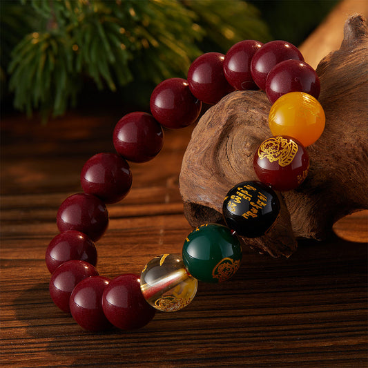 Embrace Success with Buddha Stones Cinnabar Bracelet