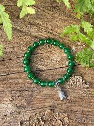 Embracing Peace with the Buddha Stones Green Jade Bracelet