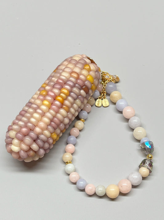 Multicolored Gemstone Corn Ornament: A Touch of Mindfulness
