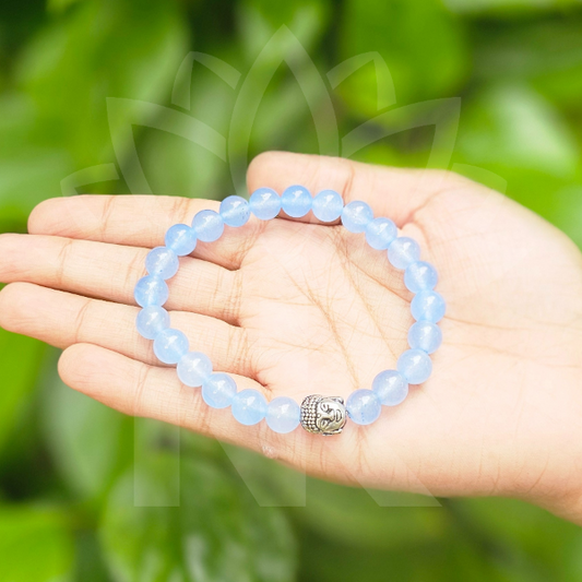 Natural Chalcedony DIY Design Fashionable Women's Bracelet