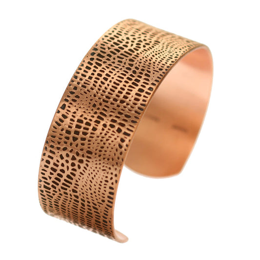 Rustic Copper Balance Magnetic Adjustable Cuff Bracelet