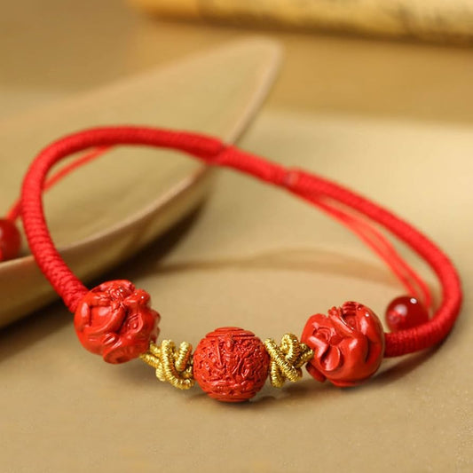 The Wealth Symbolism of Buddha Stones Red String Bracelet