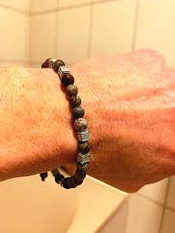 Tibetan Antique Silver Inlaid Camel Bone Bracelet Handcrafted Tibetan Style Beaded Bracelet