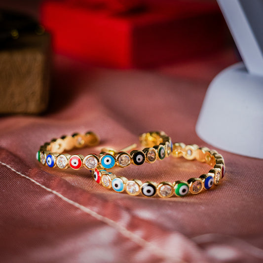 a close up of two rings on a table