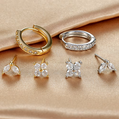 Dahlien-Ohrring-Set