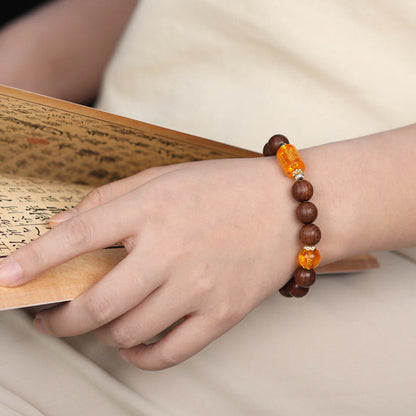 Buddha-Steine, natürliches Phoebe Zhennan-Holz, Om Mani Padme Hum, Gott des Reichtums, Kristall-Schutzarmband